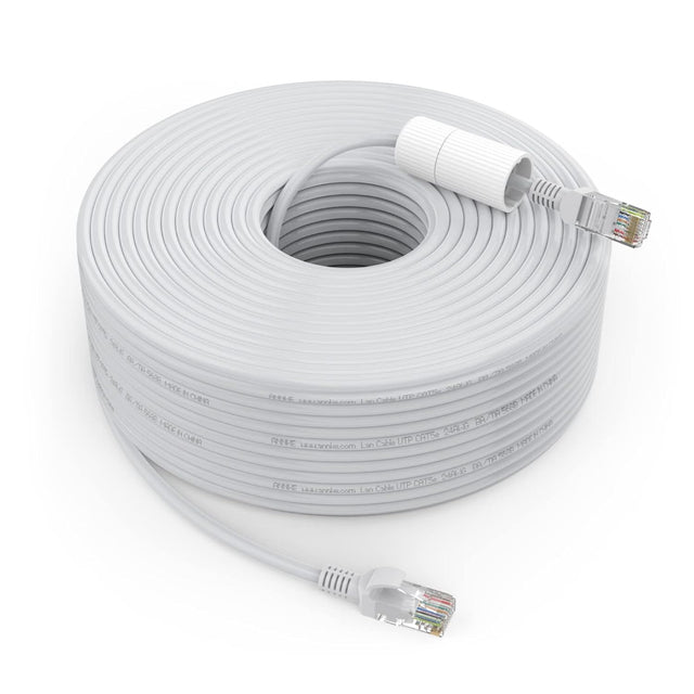 RJ45 LAN Ethernet Cable for PoE IP Cameras, NVR Systems, Modems, PCs & Gaming Consoles | Indoor/Outdoor Use TekShack