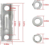 Antenna Mast Mount Clamp U-Bolt – 2 Pack TekShack