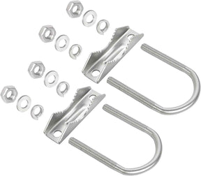 Antenna Mast Mount Clamp U-Bolt – 2 Pack TekShack