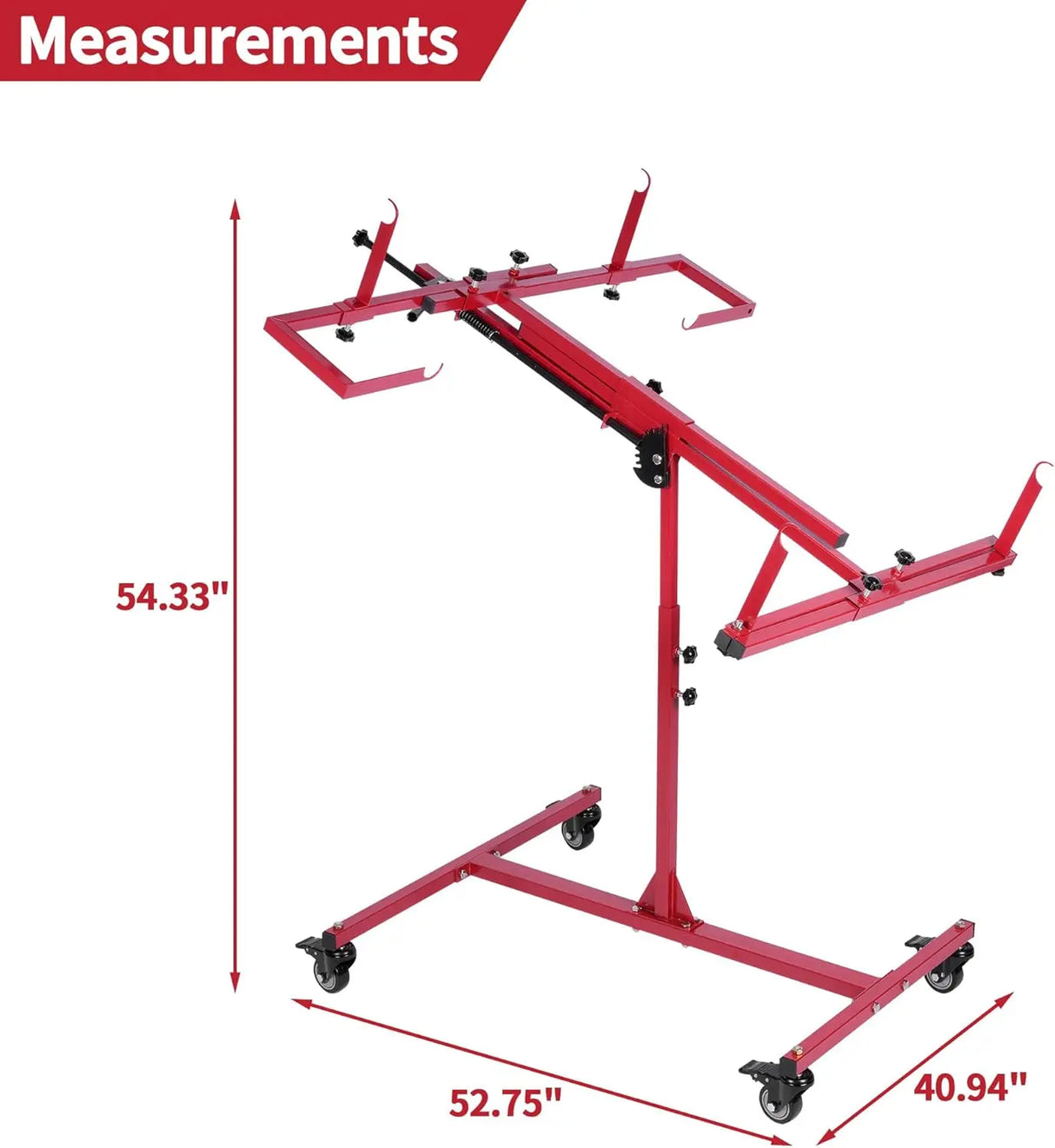Gtouse Multifunction Panel Paint Stand with 4 Wheels USN13-05-1494 1 Each