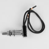 Jandorf Switch, 3/6 A, 125/250 VAC, SPST, Lead Wire Terminal, Black/Silver #61212 Jandorf