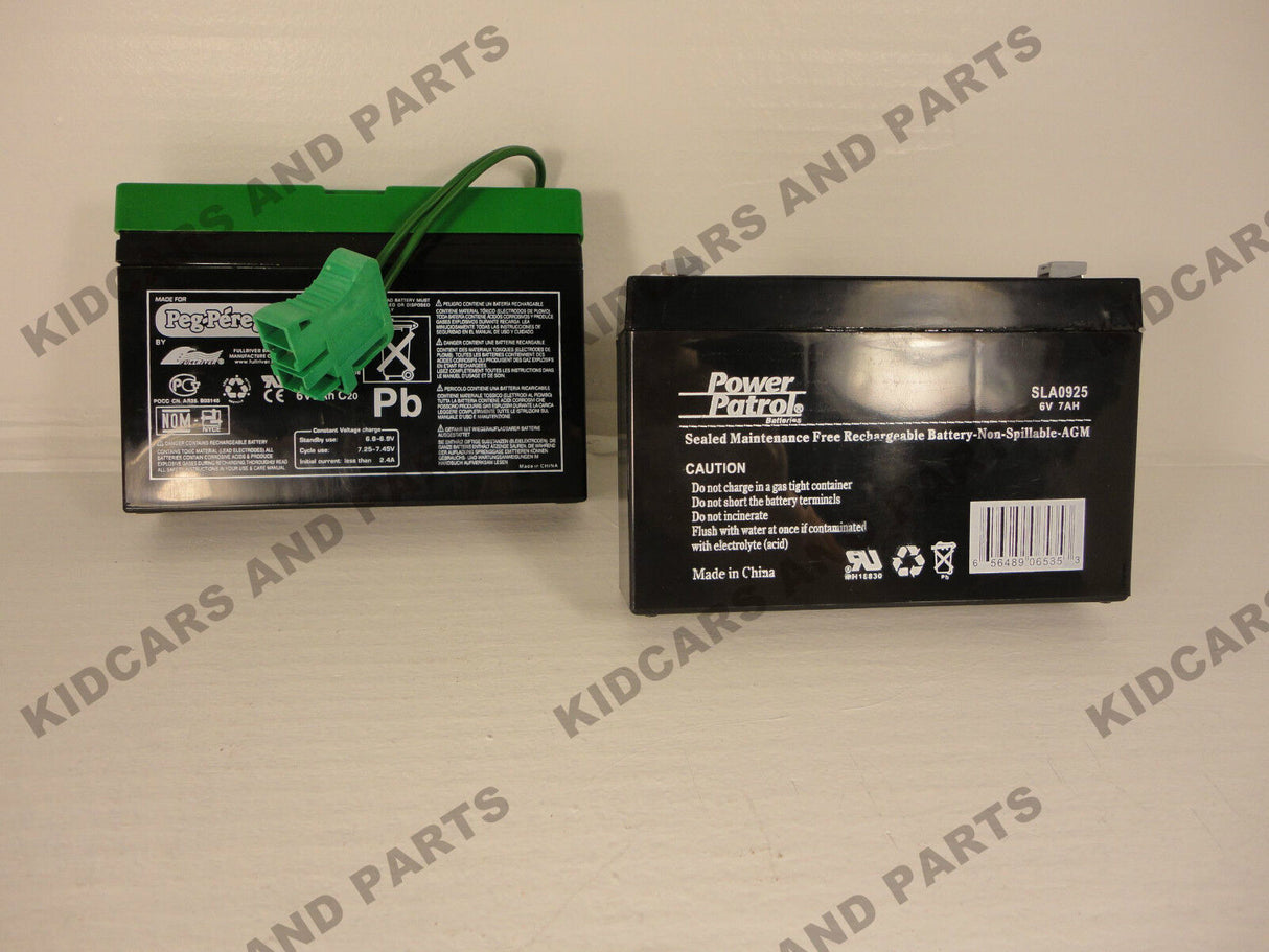 New Replacement Battery for Peg Perego Type 6 Volt Super Slim ++Bare++ IAKB0508