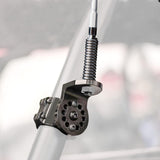 Adjustable CB Antenna Mount with Spring Mounting Base Flag Bracket for 1 3/4” to 1 7/8” Roll Cage Compatible with 2017-2019 Can-Am Maverick HJSIUTV