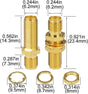SMA Female to Female Bulkhead Coax Connector – 1-Pack TekShack
