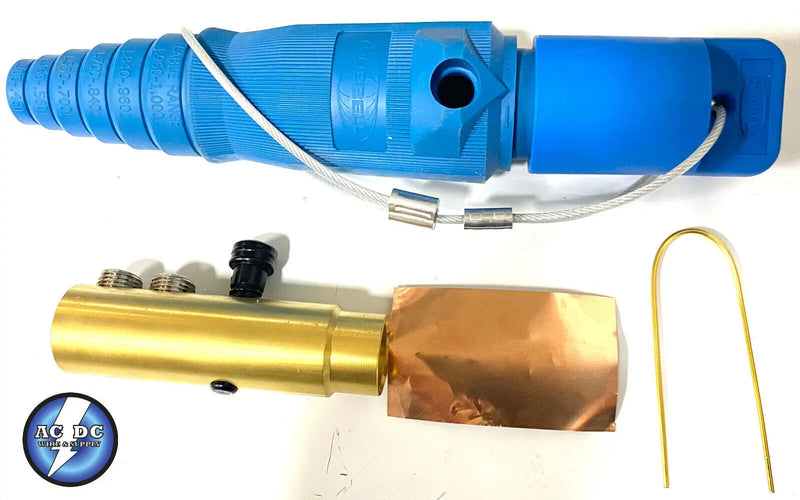 Hubbell HBL300FBL FEMALE CAM LOCK W/ Protective Cap for 300A Single Pole CAM Hubbell