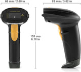 WoneNice USB Laser Barcode Scanner Wired Handheld Bar Code Scanner Reader Black TekShack