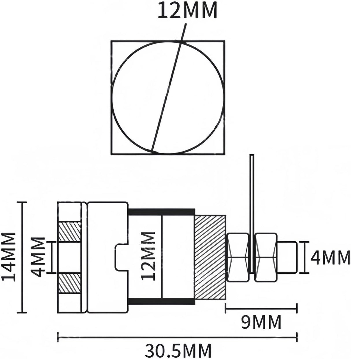 Durable Panel Mount Adapter: 4mm Banana Female Jack Socket Connector TekShack
