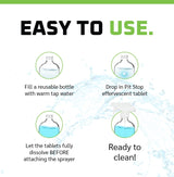 WASH&WHIPS Pit Stop Glass Cleaner / All Surface Cleaner Refill Tablets (Makes 5 Gallons) WASH & WHIPS