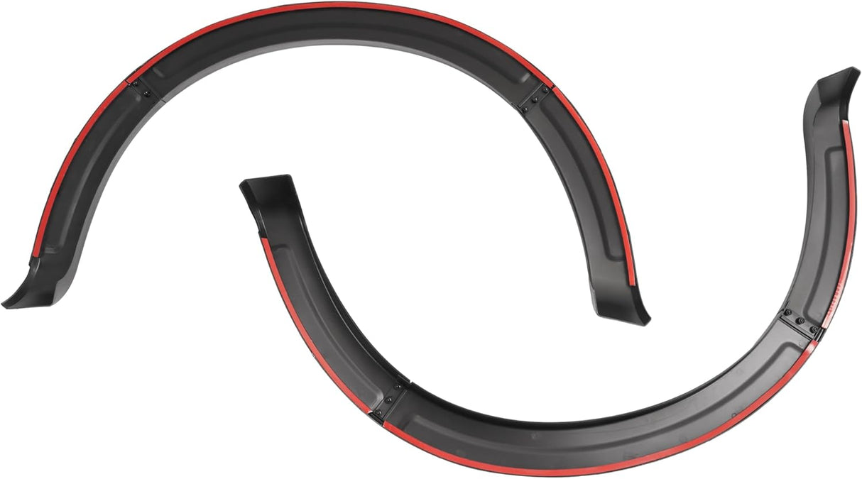 Textured Black 4-Piece Fender Flare Set for Ford Super Duty