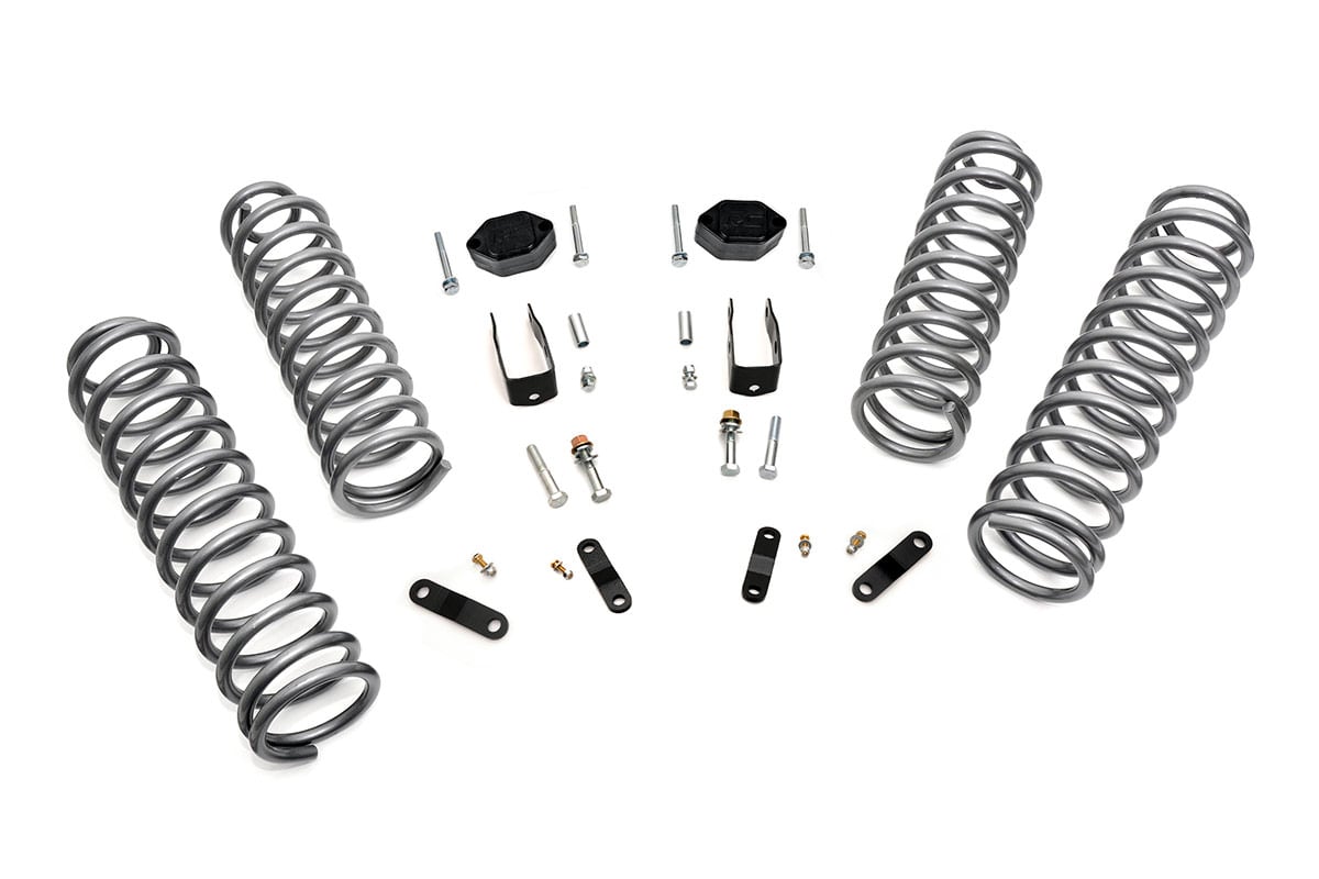 2.5 Inch Lift Kit Coils No Shocks Jeep Wrangler JK 4WD (2007-2018) Rough Country