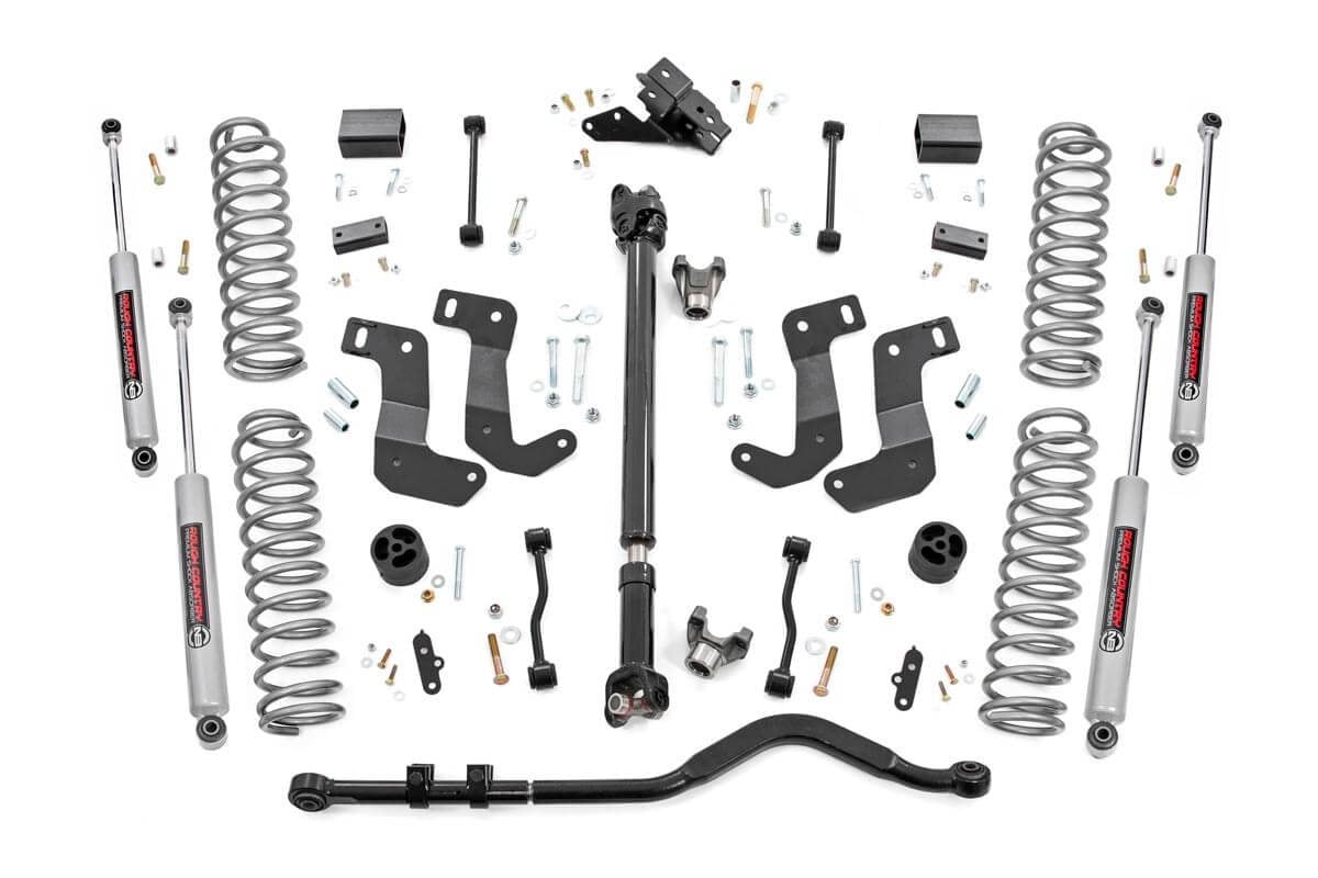 3.5 Inch Lift Kit C/A Drop FR D/S Jeep Wrangler JL 4WD (2018-2023) Rough Country