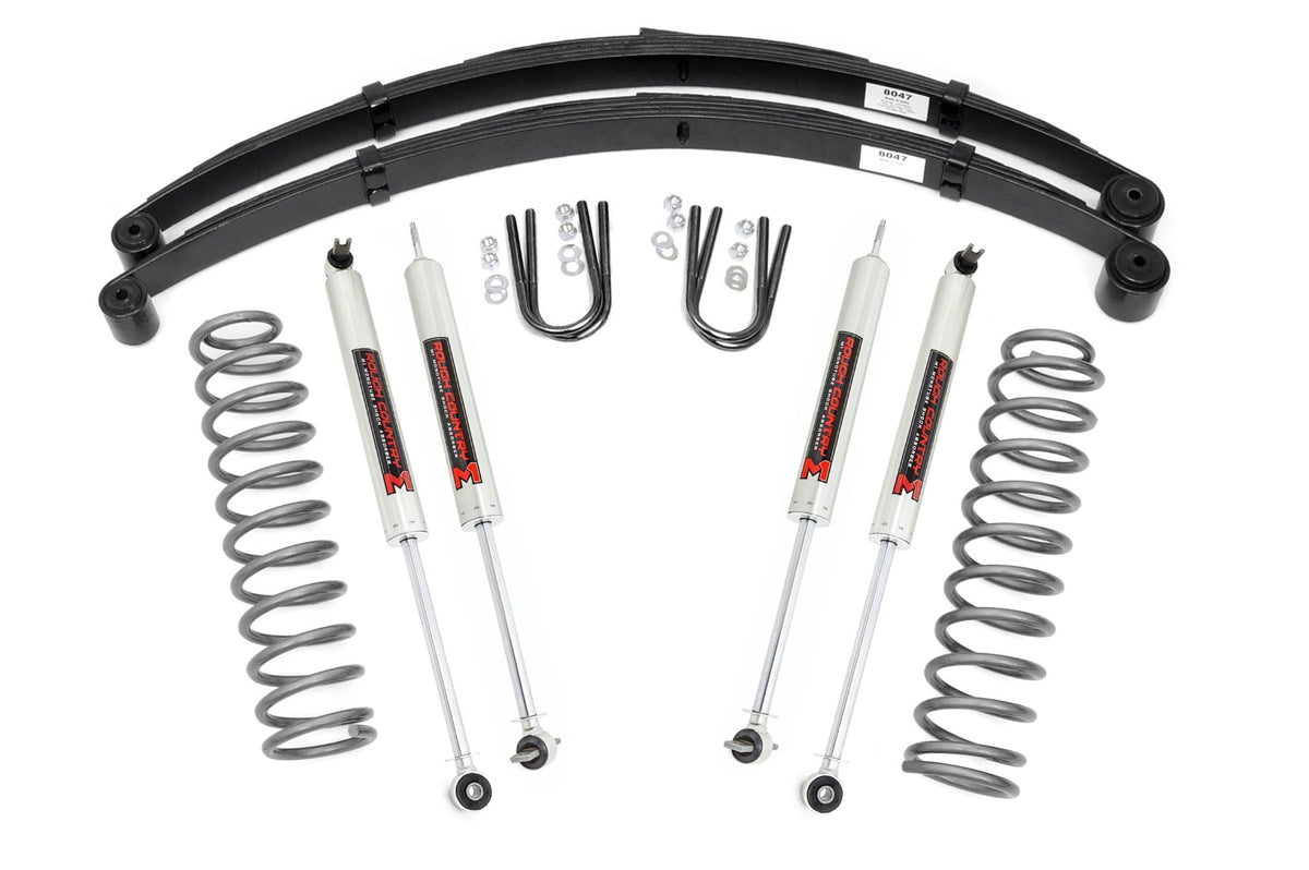 3 Inch Lift Kit RR Springs M1 Jeep Cherokee XJ 2WD/4WD (1984-2001) Rough Country