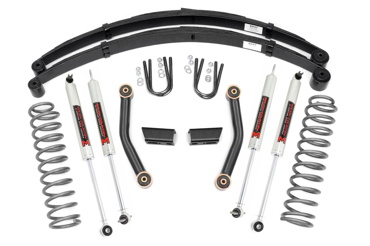 3 Inch Lift Kit Series II RR Springs M1 Jeep Cherokee XJ (84-01) Rough Country