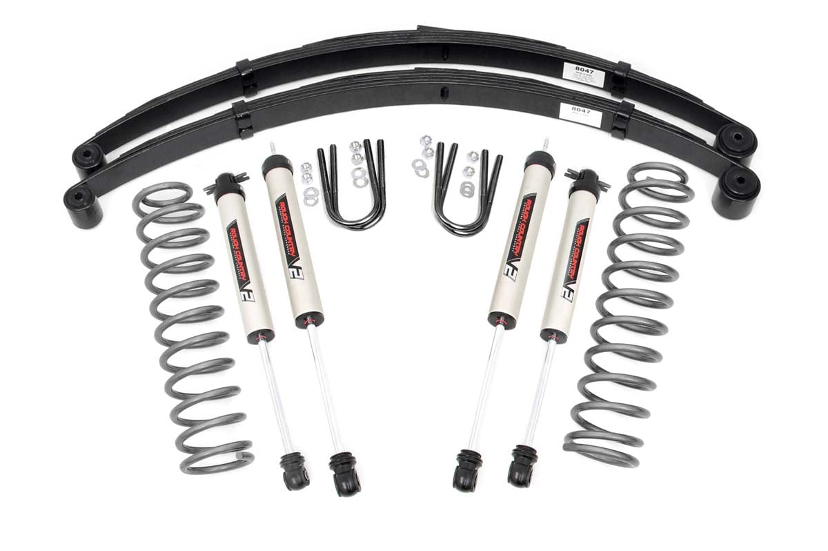 3 Inch Lift Kit RR Springs V2 Jeep Cherokee XJ 2WD/4WD (1984-2001) Rough Country