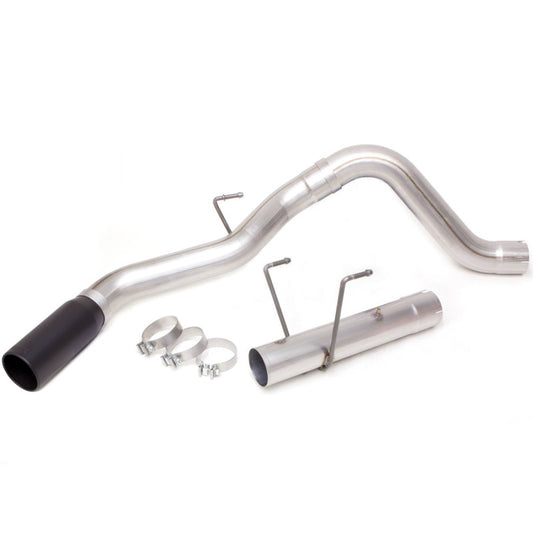 Banks Power 13-18 Dodge RAM Monster Exhaust 4.0in. Single 6.7L CCLB w/ SideKick S/S Black Tip