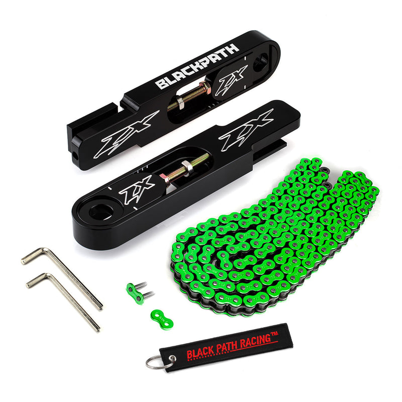 2006-2011 Kawasaki Ninja ZX-14R 5-9" Swingarm Extensions with Chain