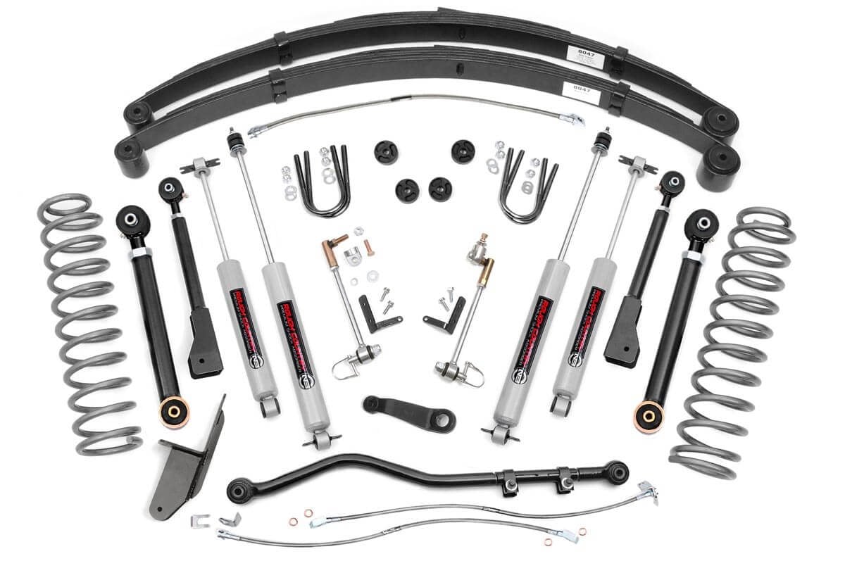 4.5 Inch Lift Kit RR Springs X-Series Jeep Cherokee XJ 2WD/4WD (84-01) Rough Country