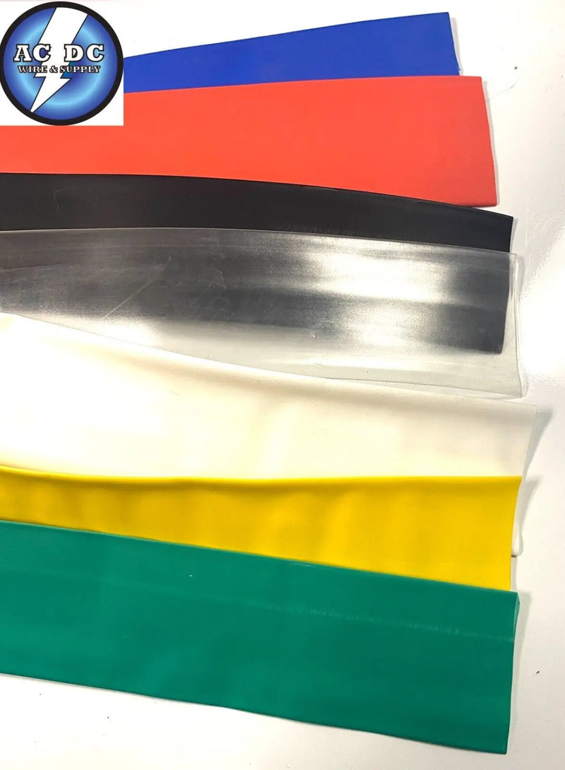 Heat Shrink Tubing 1'' Diameter x 4 Ft 2:1 Ratio Sleeve Wire Wrap (25mm) AC/DC WIRE AND SUPPLY