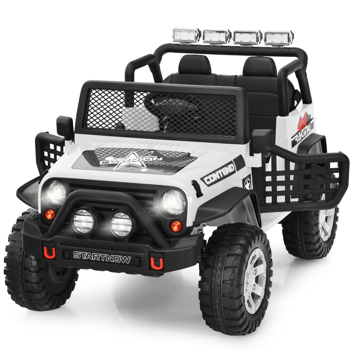 Electric Kids Ride On Car Truck with MP3 Player, Horn, and Remote Control - 12V