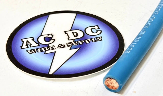 2 AWG EXCELENE WELDING BATTERY CABLE BLUE 600V MADE IN USA EPDM (BUY PER FOOT) SouthWire / Excelene