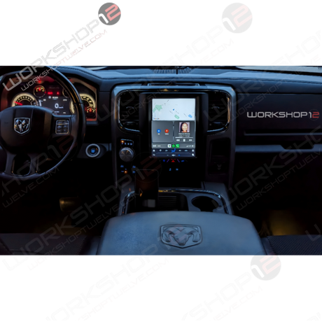 Dodge RAM 2014-2023 Workshop 12 Tesla-Style Screen