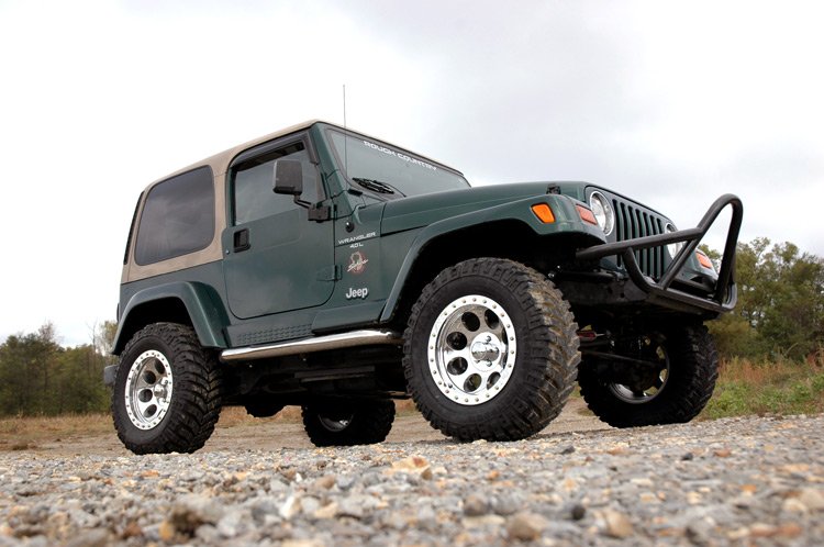 3.75 Inch Jeep Combo Lift Kit Preminum N3 Shocks 4 Cyl 04-06 4WD Jeep Wrangler TJ Unlimited 97-06 4WD Jeep Wrangler TJ Rough Country
