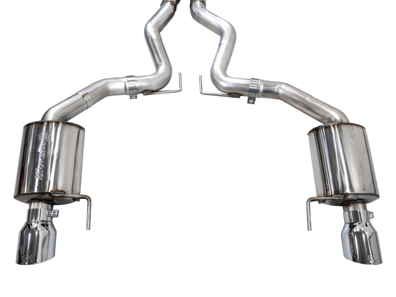 AWE 2024 Ford Mustang GT Fastback S650 RWD Touring Catback Exhaust w/ Dual Chrome Silver Tips