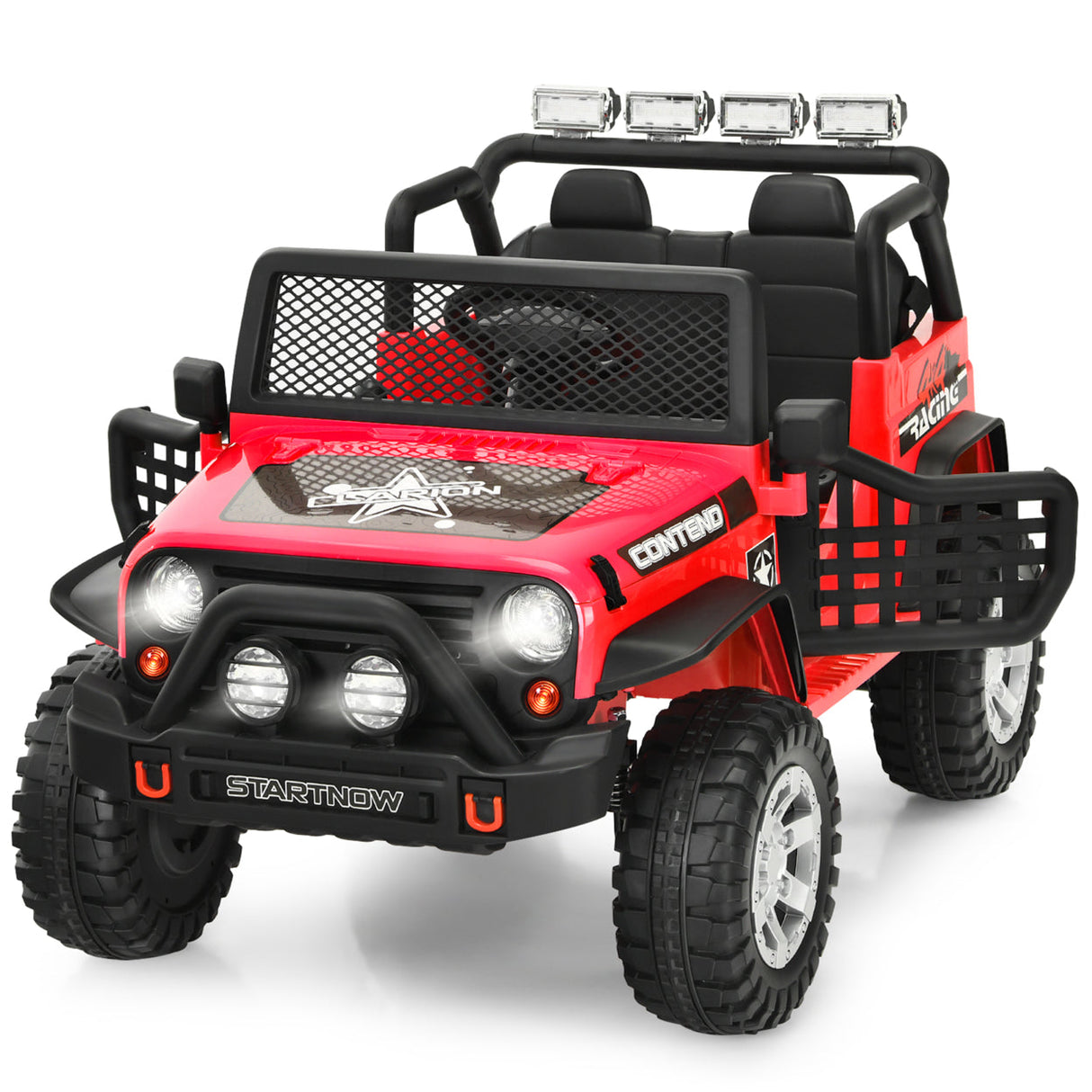 Electric Kids Ride On Car Truck with MP3 Player, Horn, and Remote Control - 12V