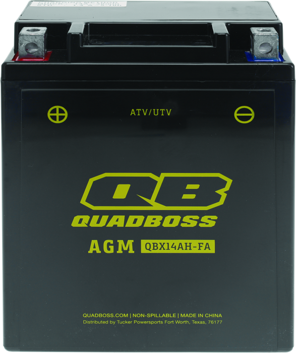 QuadBoss Maintenance-Free AGM Battery QBX14AH-FA