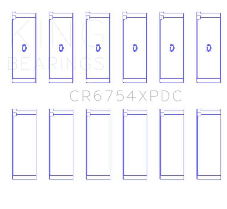 King Engine Bearings Toyota 2Jzge/2Jzgte/24V 3.0L (Size +.026mm) Connecting Rod Bearing Set