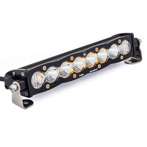 S8 Straight LED Light Bar 10" Driving/ Combo Clear Baja Designs