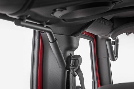 Grab Handles Steel FR & RR Black Jeep Wrangler JK/Wrangler Unlimited (07-18) Rough Country