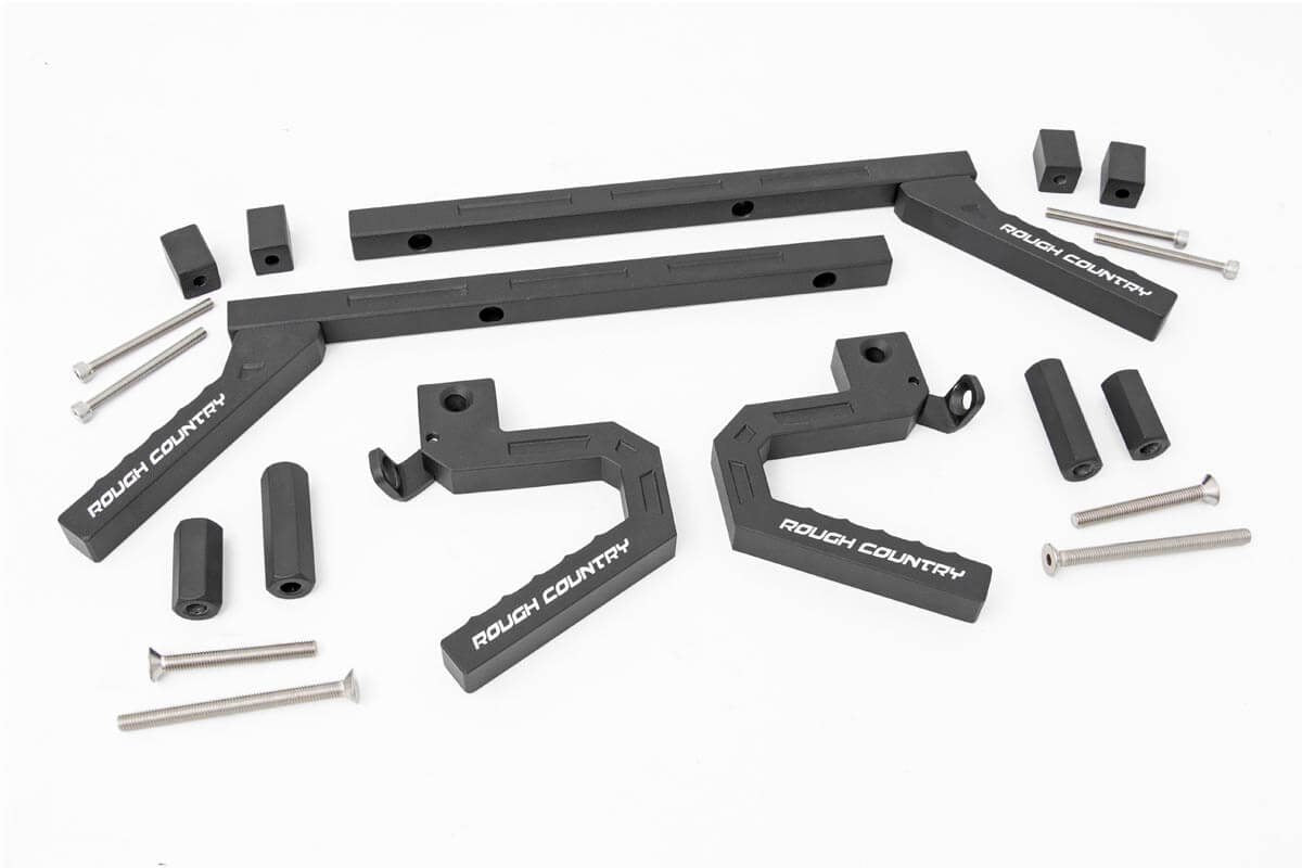 Grab Handles Alum FR & RR Jeep Wrangler JK/Wrangler Unlimited (07-18) Rough Country