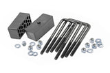 2 Inch Block & U-Bolt Kit Silverado/Sierra 1500 2WD/4WD (99-24) Rough Country