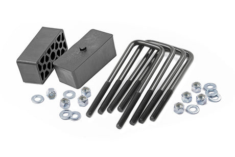 2 Inch Block & U-Bolt Kit Silverado/Sierra 1500 2WD/4WD (99-24) Rough Country
