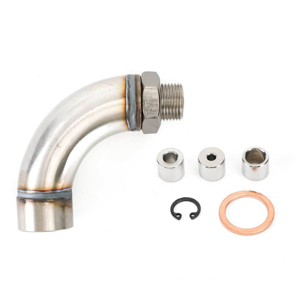 OBD2 Vihicle M18X1.5 J Style O2 Oxygen Sensor Angled Extender Spacer Kit