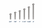 #6-32#8-32 Phillips Pan Head Machine Screws, 304 Stainless Steel – Electrical Wall Plate & Switch Mounting Screws TekShack