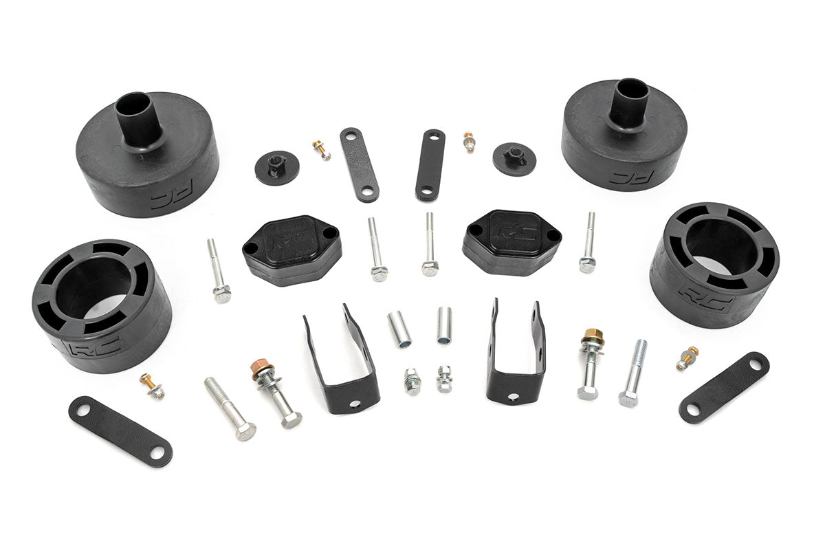 2.5 Inch Lift Kit Spacers Jeep Wrangler JK/Wrangler Unlimited (2007-2018) Rough Country
