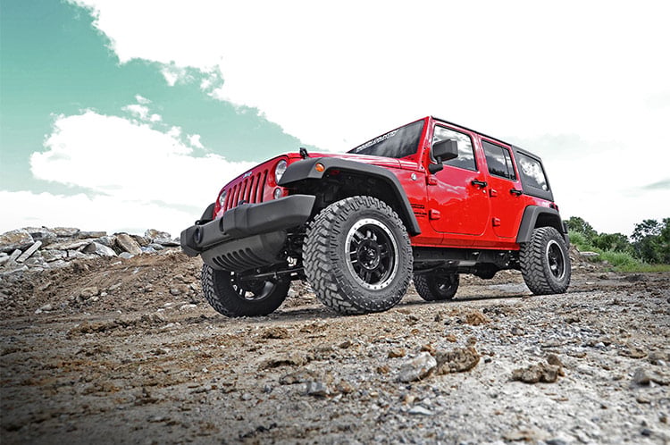 2.5 Inch Lift Kit Spacers Jeep Wrangler JK/Wrangler Unlimited (2007-2018) Rough Country
