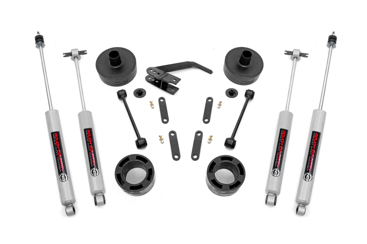 2.5 Inch Lift Kit Spacers N3 Jeep Wrangler JK/Wrangler Unlimited (07-18) Rough Country