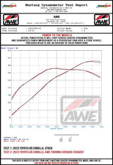 AWE 23-24 Toyota GR Corolla Touring Edition Catback Exhaust - Chrome Silver Tips