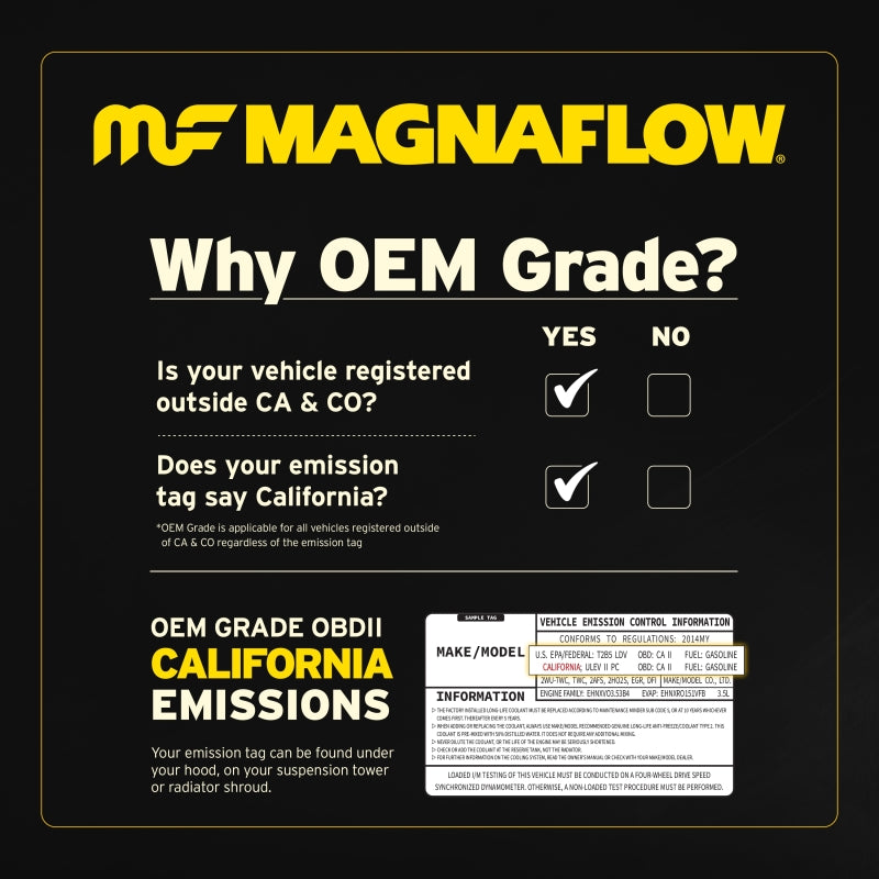 Magnaflow 19-22 BMW 330i (G20) Direct Fit Rear Underbody Converter