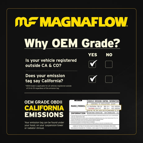 Magnaflow 19-22 BMW 330i (G20) Direct Fit Rear Underbody Converter