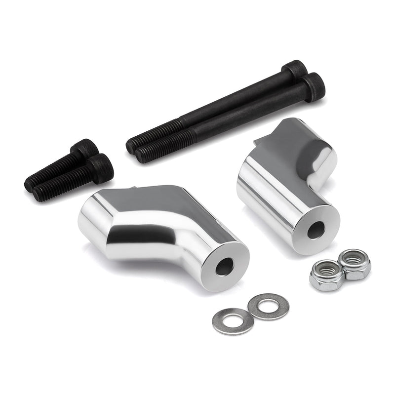 2006-2015 Yamaha Roadliner XV1900 Silver Handlebar Risers