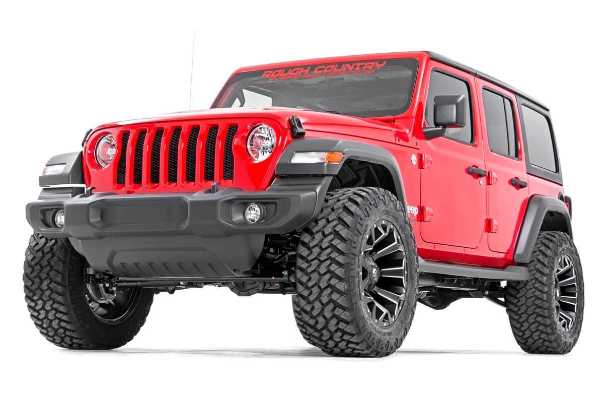 2.5 Inch Lift Kit Coils V2 Jeep Wrangler Unlimited Rubicon 4WD (18-23) Rough Country