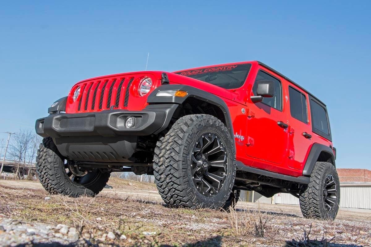 2.5 Inch Lift Kit Coils V2 Jeep Wrangler Unlimited Rubicon 4WD (18-23) Rough Country