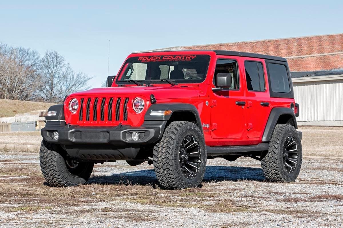 2.5 Inch Lift Kit Coils V2 Jeep Wrangler Unlimited Rubicon 4WD (18-23) Rough Country