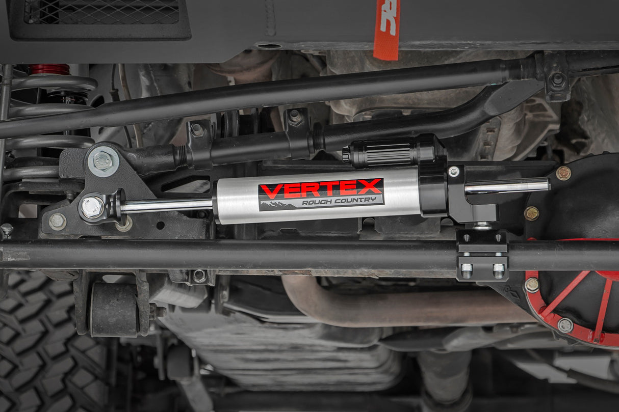 Vertex Steering Stabilizer Pass-Through Jeep Wrangler JK/Wrangler Unlimited (07-18) Rough Country
