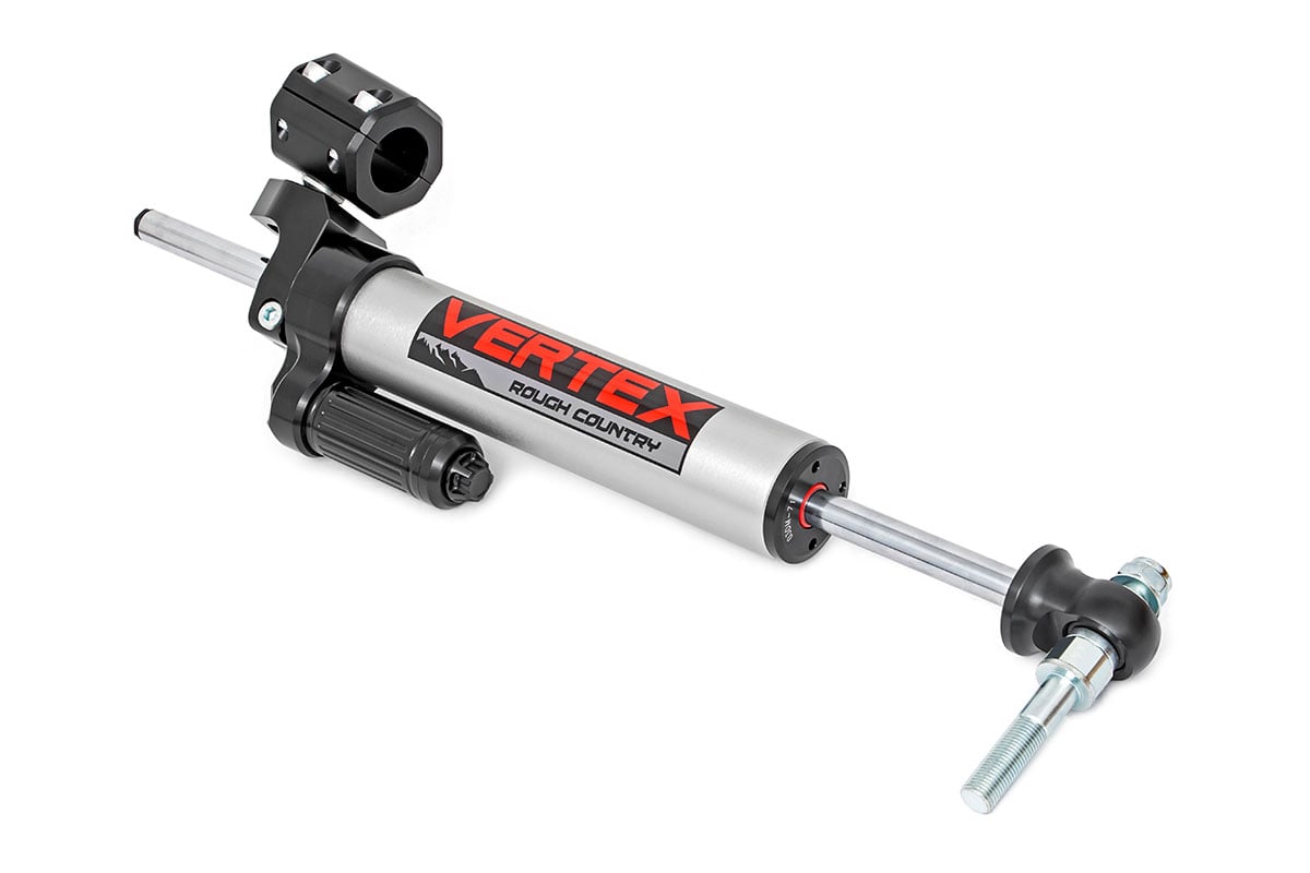 Vertex Steering Stabilizer Pass-Through Jeep Wrangler JK/Wrangler Unlimited (07-18) Rough Country