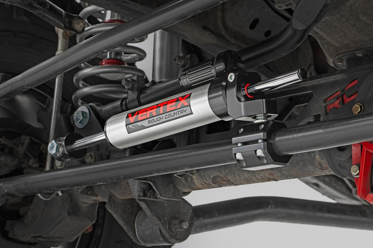 Vertex Steering Stabilizer Pass-Through Jeep Wrangler JK/Wrangler Unlimited (07-18) Rough Country